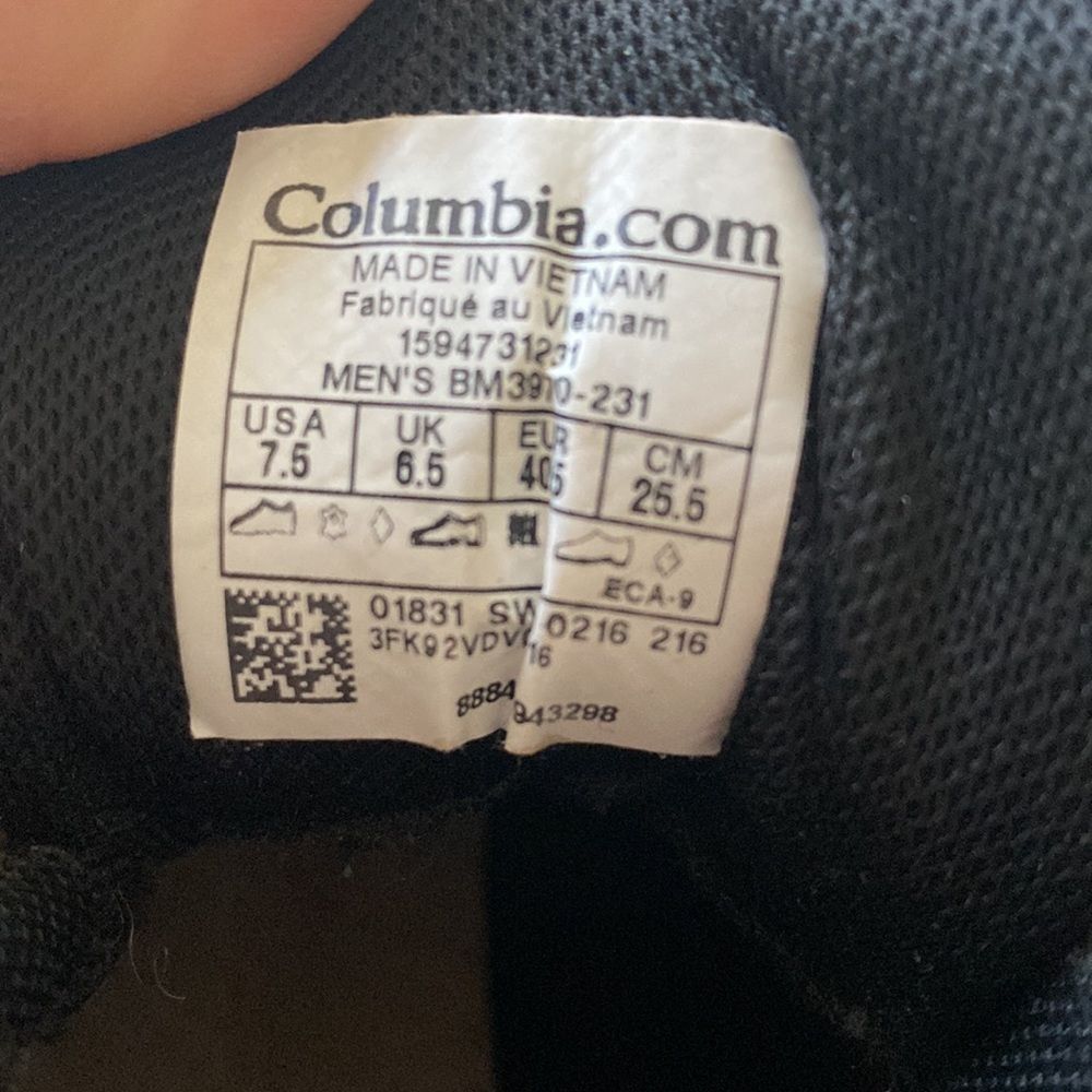 Columbia hiking boots made in Vietnam USA size 7 1/2 brown - Picture 6 of 8